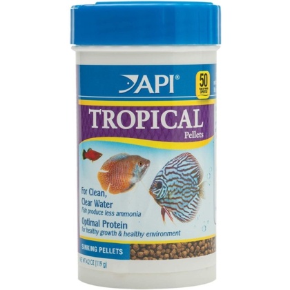 API Tropical Premium Pellet Food - Regular Pellet - 4.2 oz