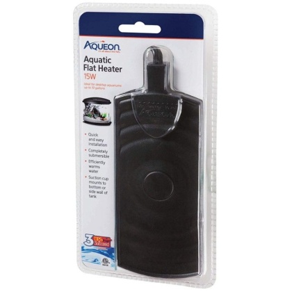 Aqueon Aquatic Flat Heater - 15 watt (10 gallons)