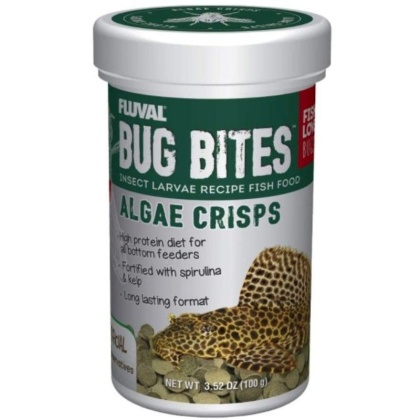 Fluval Bug Bites Algae Crisps - 3.53 oz