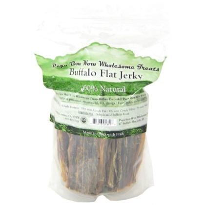 Papa Bow Wow Buffalo Flat Jerky - 6\