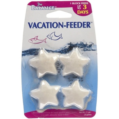 Penn Plax 3 Day Feeding Blocks - Star Shaped - 4 Pack