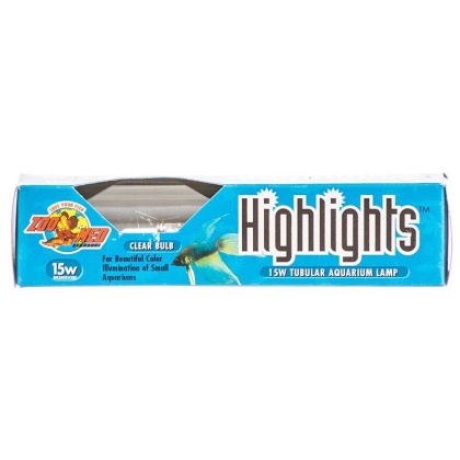 Zoo Med Highlights Aquarium Lamp - Clear - 15 Watts